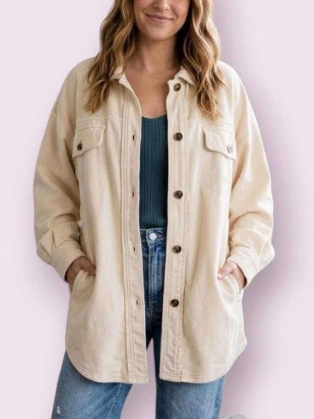 Free People Ruby Oversized Shacket Jacket Embroidered 25 Years of Titos Size XL